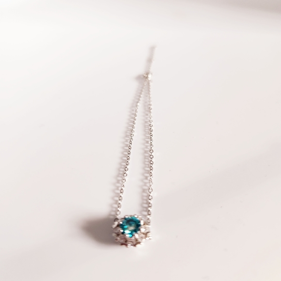 Blue Moissanite bracelet set in 925 silver - Picture 10 of 11